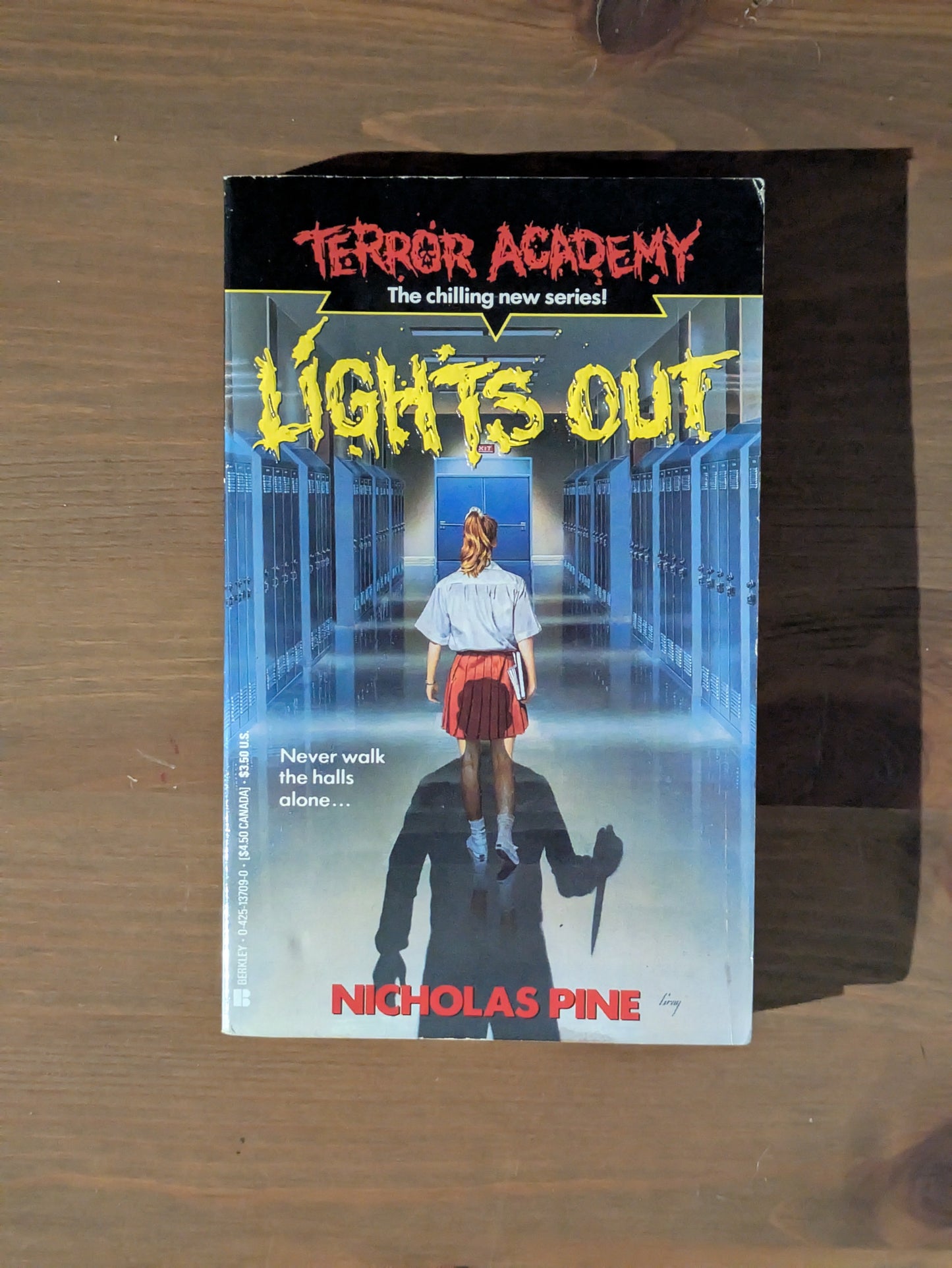 Lights Out (Terror Academy #1) by Nicholas Pine - Vintage Paperback