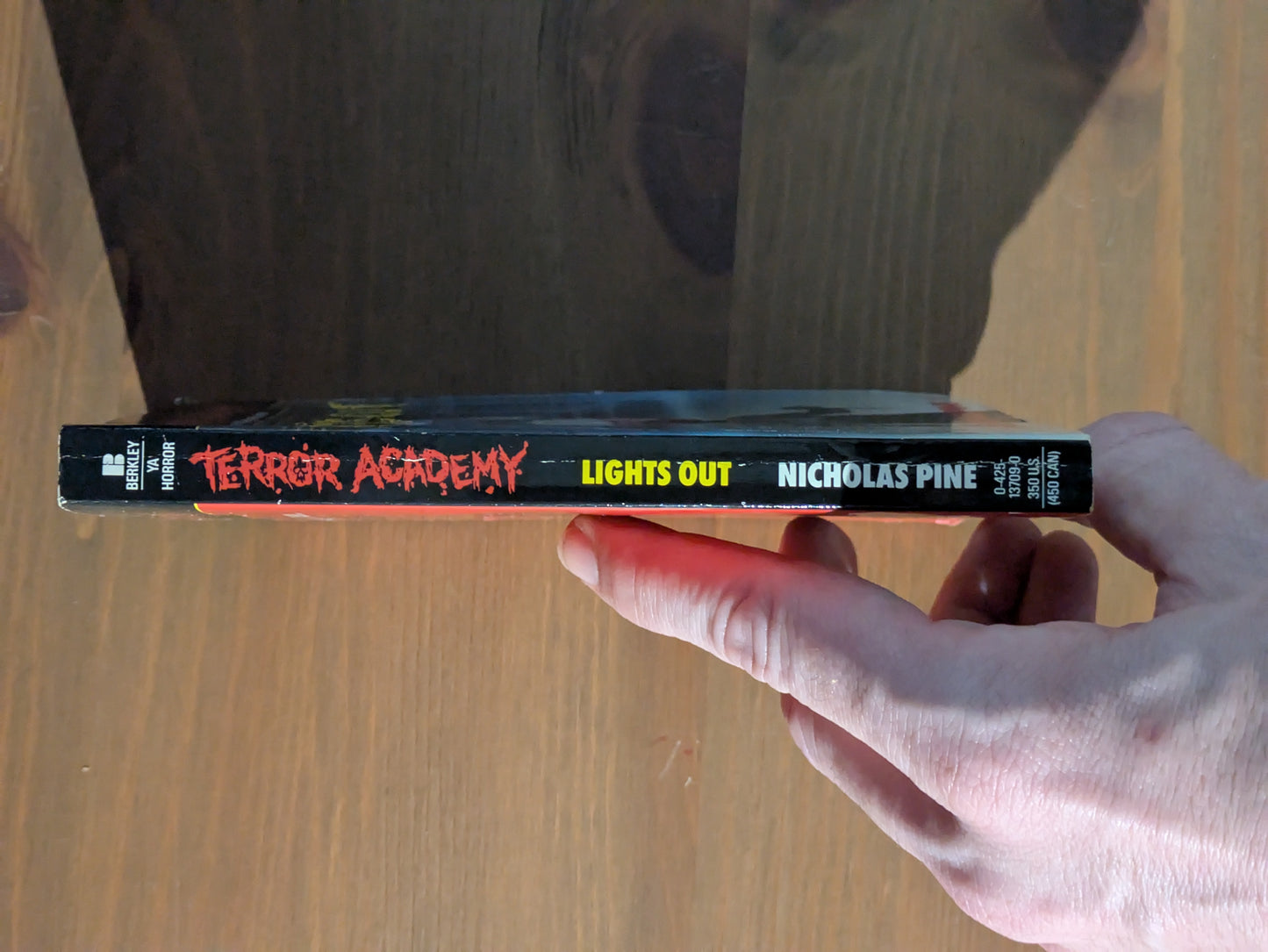 Lights Out (Terror Academy #1) by Nicholas Pine - Vintage Paperback