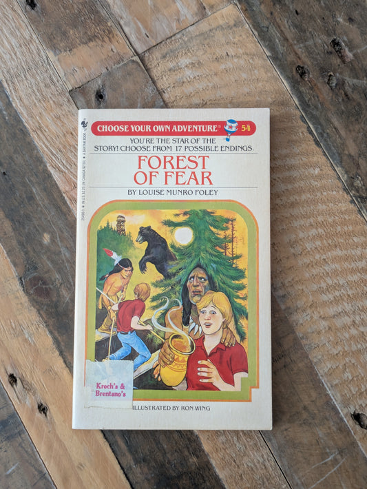 Forest of Fear (Choose Your Own Adventure #54) by Louise Munro Foley - Vintage Paperback