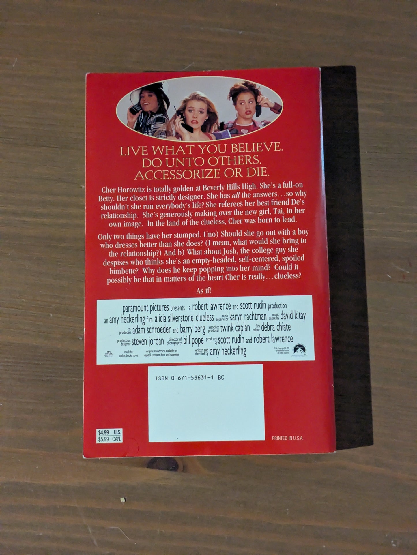 Clueless (Vintage Tie-In Paperback) by H.B. Gilmour