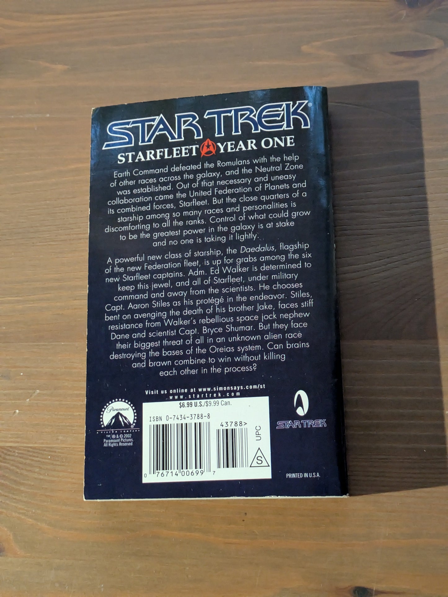 Starfleet Year One (Vintage Paperback) by Michael Jan Friedman