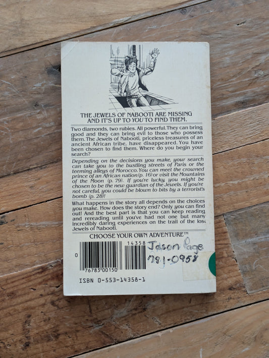 Lost Jewels of Nabooti, The (Choose Your Own Adventure #10) by R.A. Montgomery - Vintage Paperback