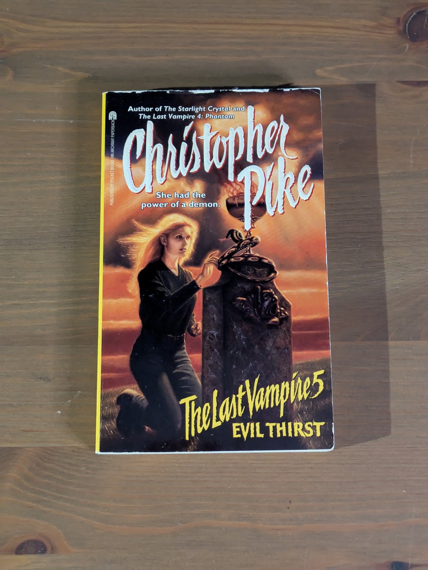 Evil Thirst (The Last Vampire #5) by Christopher Pike - Vintage Paperback