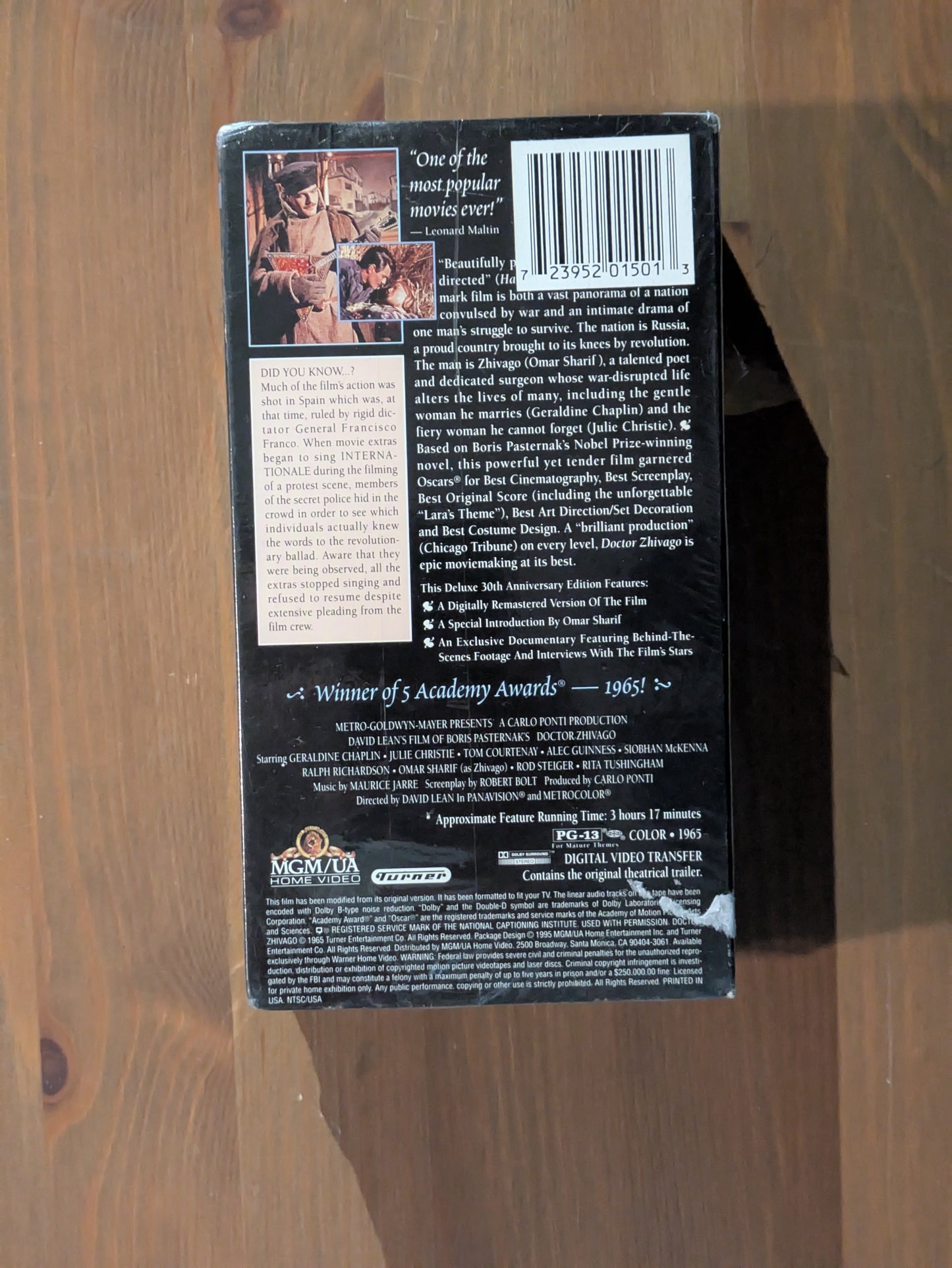 Doctor Zhivago (Sealed Vintage VHS)