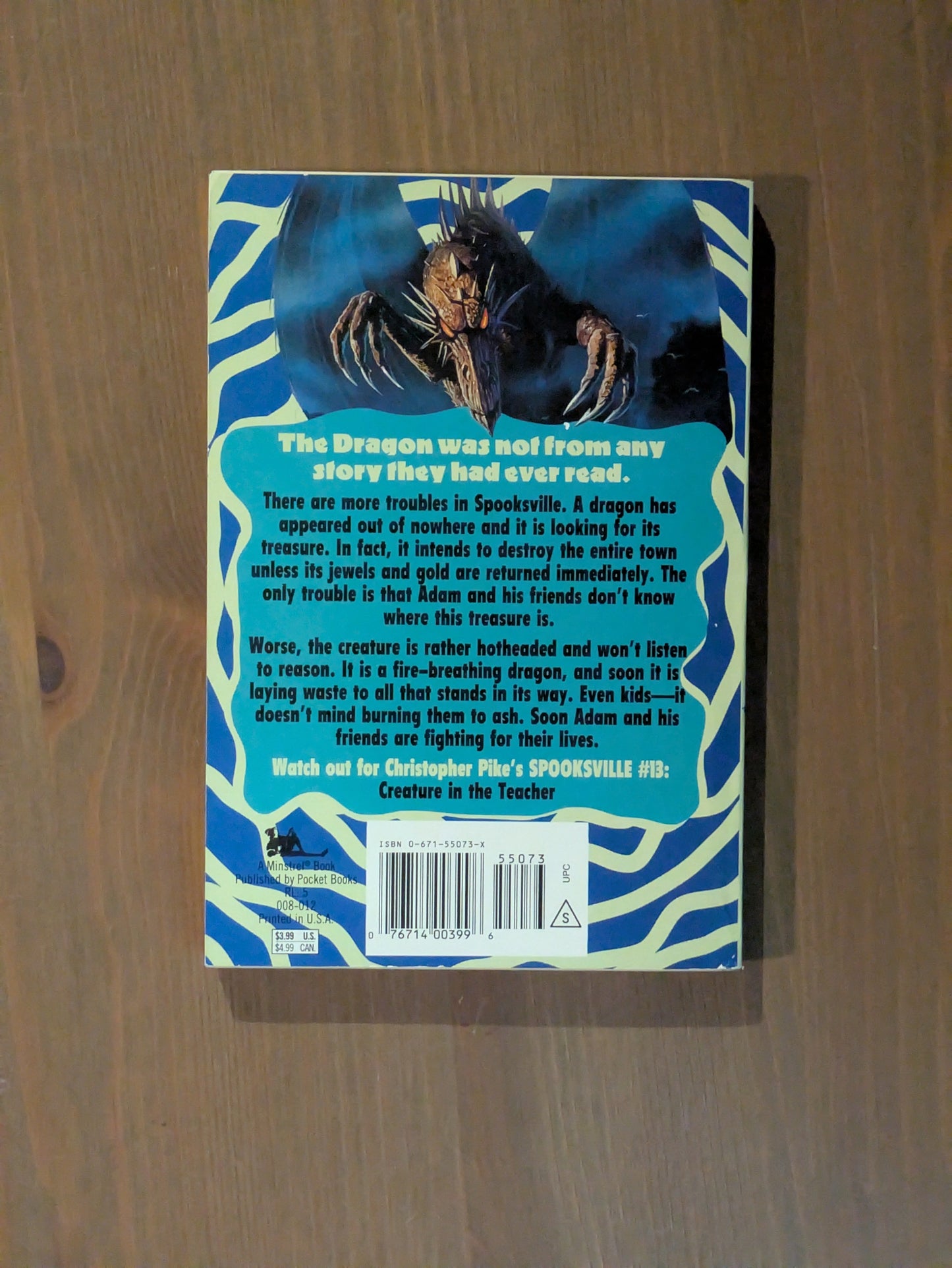 Hidden Beast, The (Spooksville #12) by Christopher Pike - Vintage Paperback