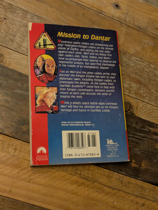 Line of Fire (Star Trek: TNG - Starfleet Academy #2) by Peter David - Vintage Paperback