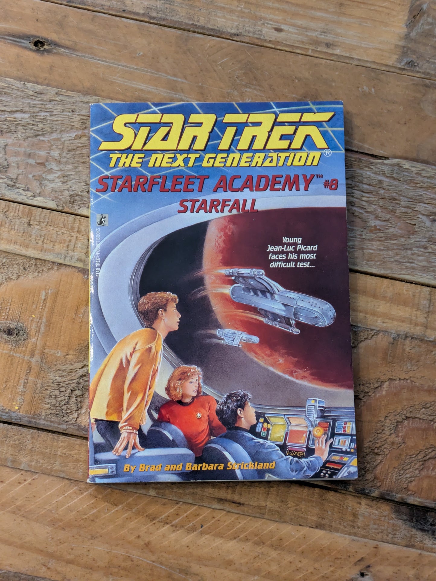 Starfall (Star Trek: TNG - Starfleet Academy #8) by Brad Strickland, Barbara Strickland - Vintage Paperback