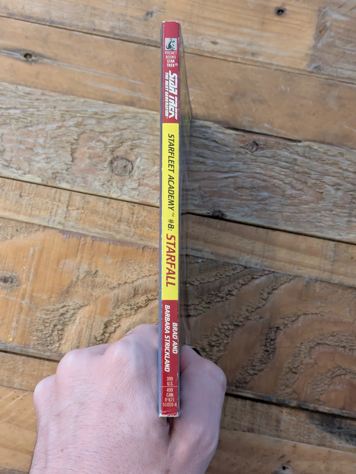 Starfall (Star Trek: TNG - Starfleet Academy #8) by Brad Strickland, Barbara Strickland - Vintage Paperback