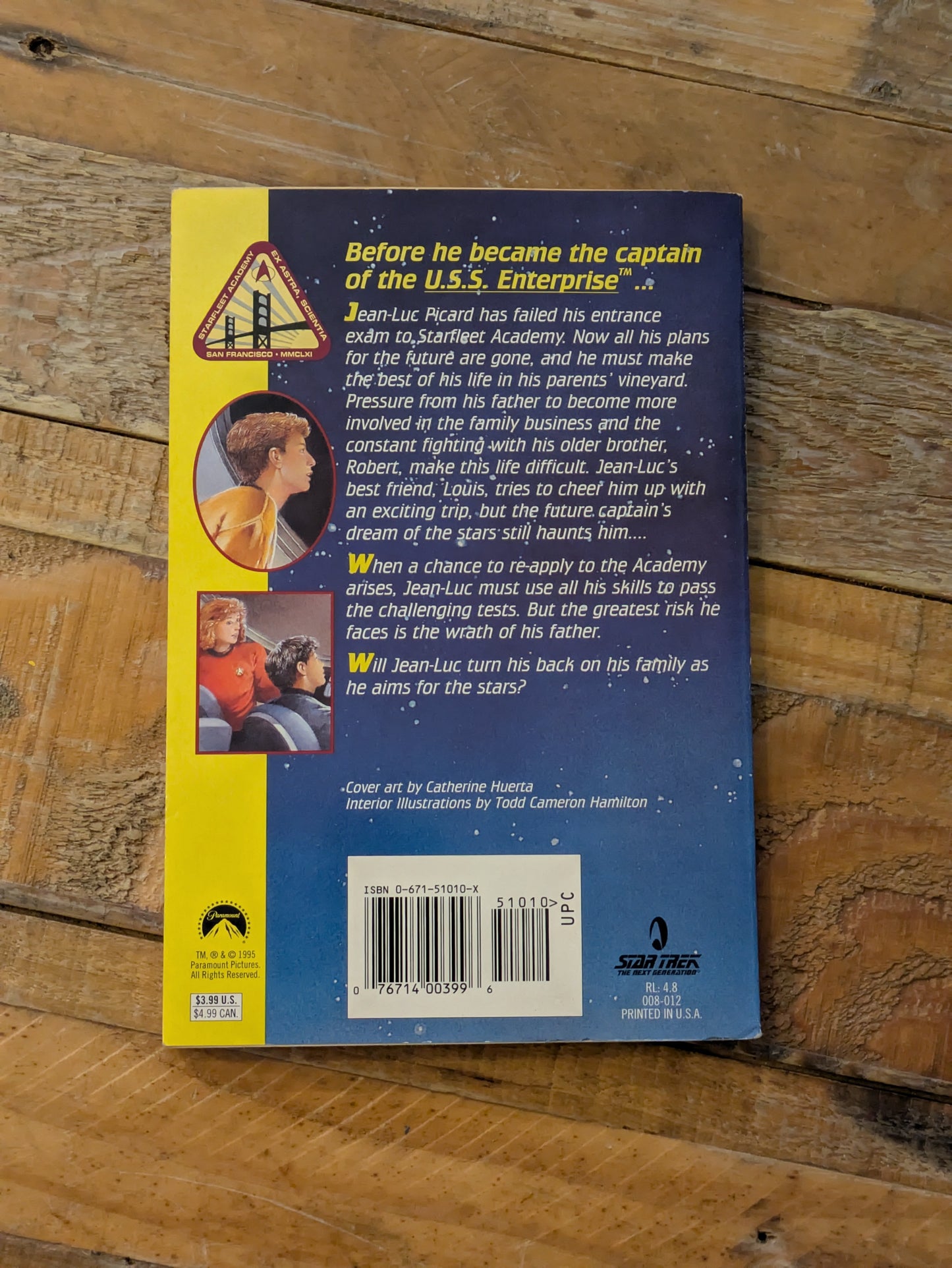 Starfall (Star Trek: TNG - Starfleet Academy #8) by Brad Strickland, Barbara Strickland - Vintage Paperback