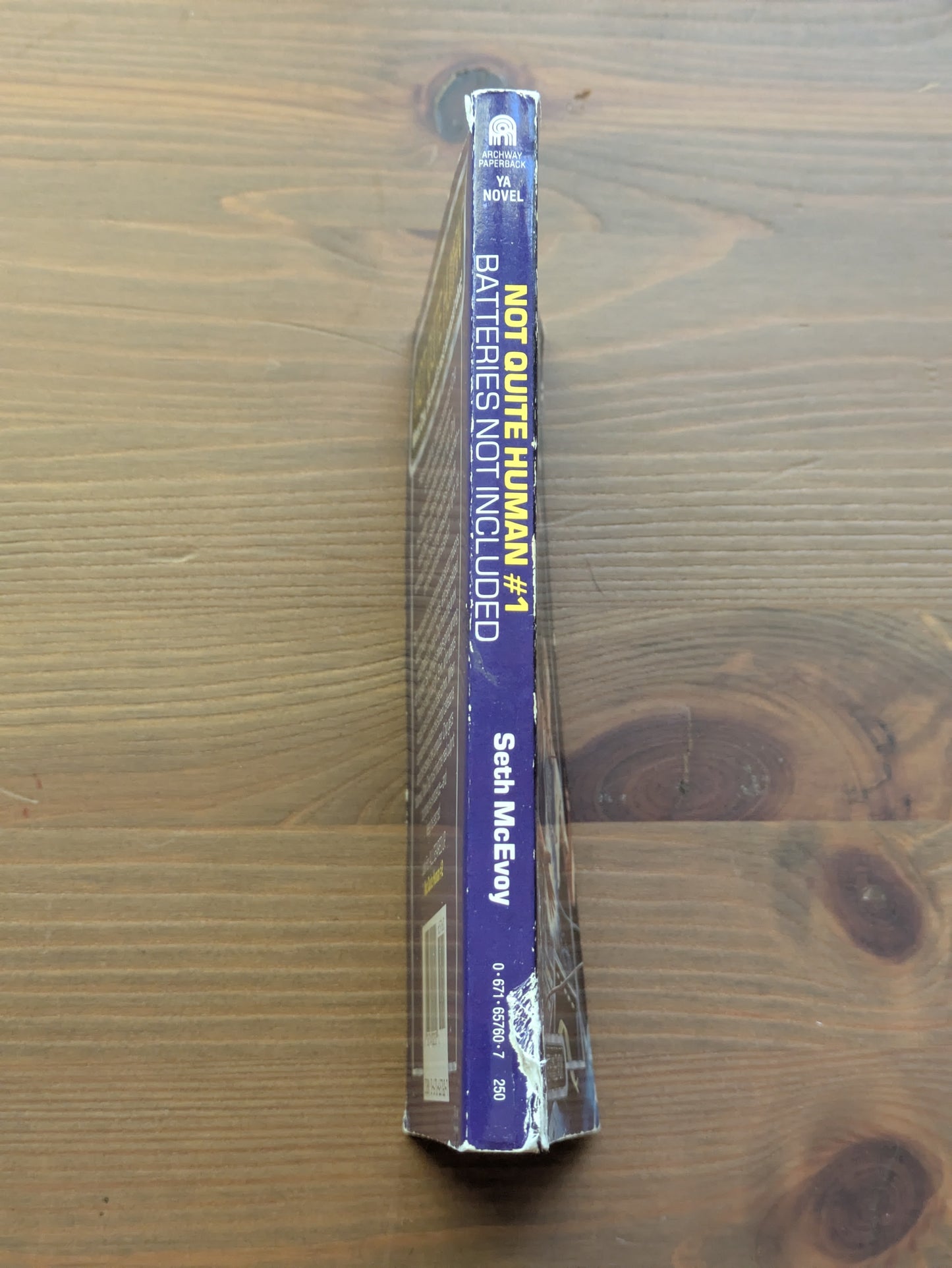 Batteries Not Included (Not Quite Human #1) by Seth McCoy - Vintage Paperback