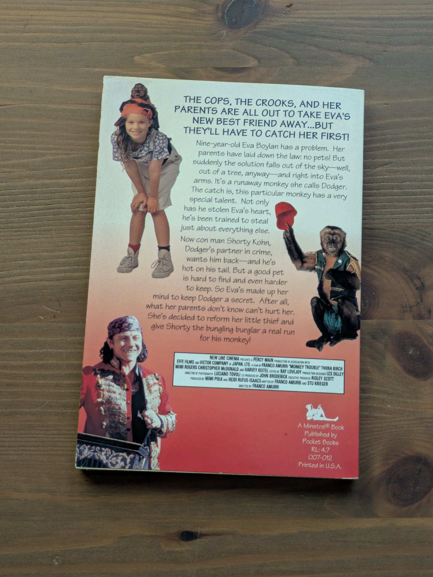 Monkey Trouble (Vintage Tie-In Paperback) by Ellen Leroe