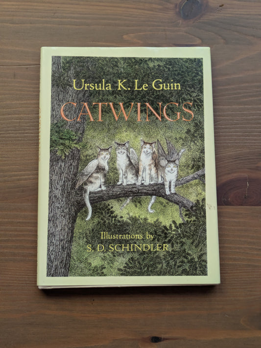 Catwings (Vintage 1988 Hardcover) by Ursula K. Le Guin, S.D. Schindler (Illustrator)