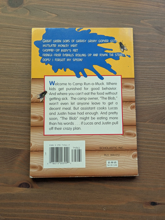 Greasy Grimy Gopher Guts (Camp Run-A-Muck #1) by Todd Strasser - Vintage Paperback