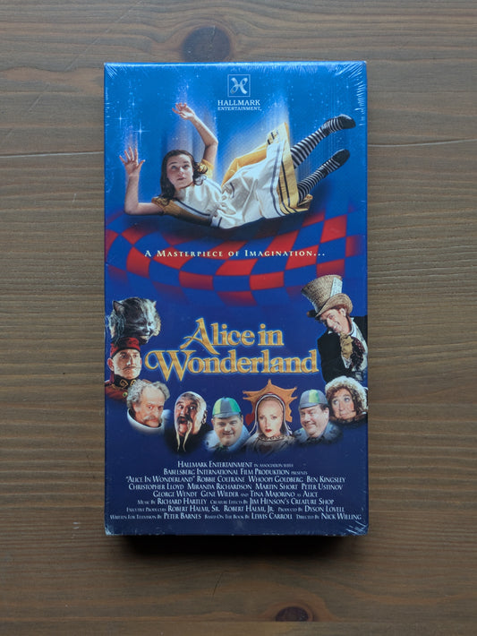 Alice in Wonderland (Hallmark Entertainment) VHS Full Screen - Sealed!
