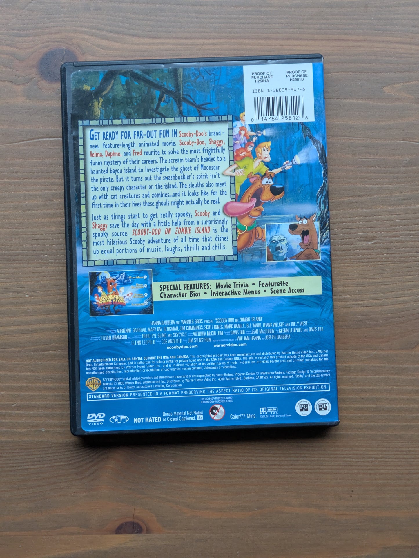 Scooby-Doo on Zombie Island DVD