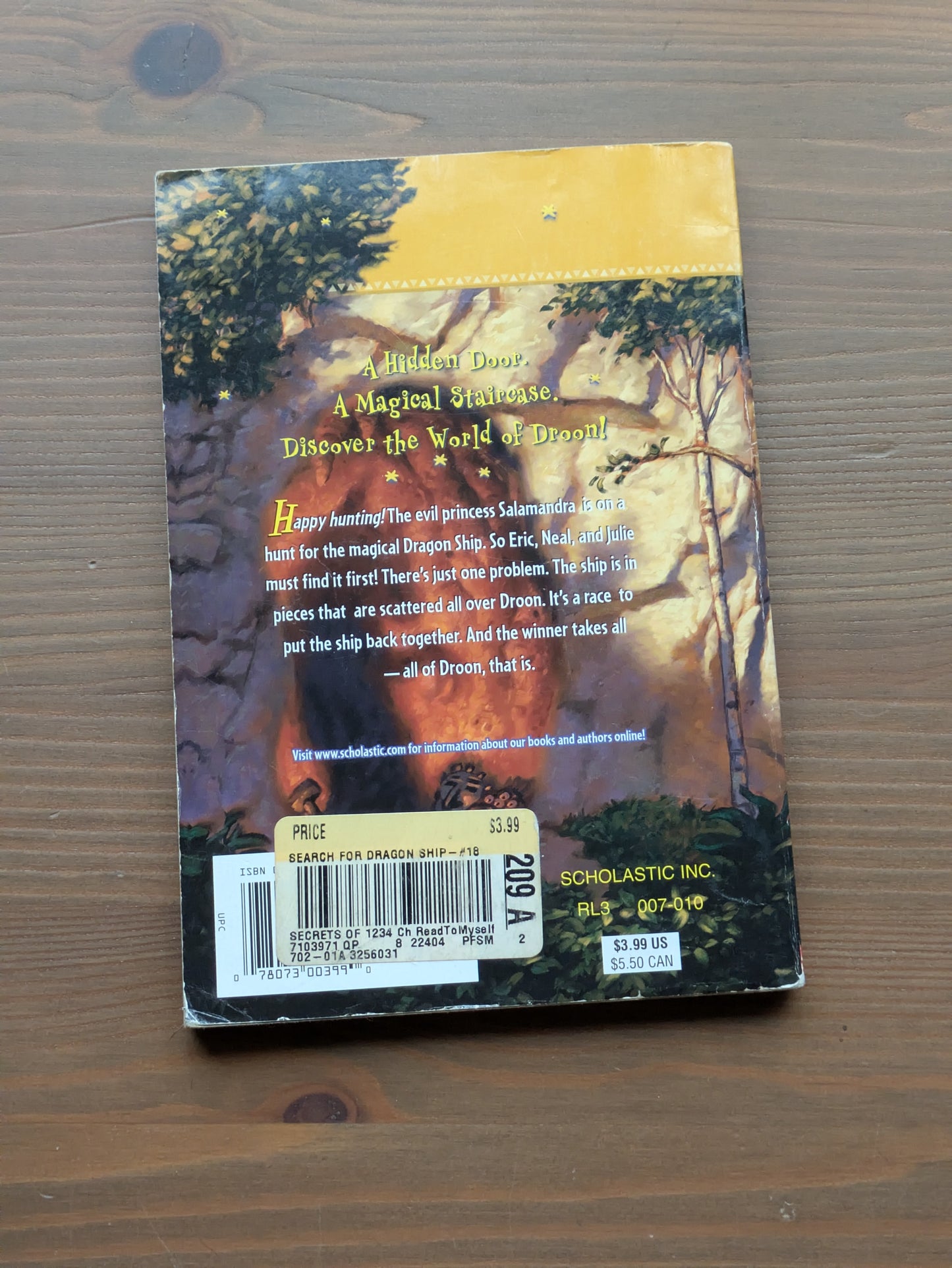 Search for the Dragon Ship (The Secrets Of Droon #18) by Tony Abbott