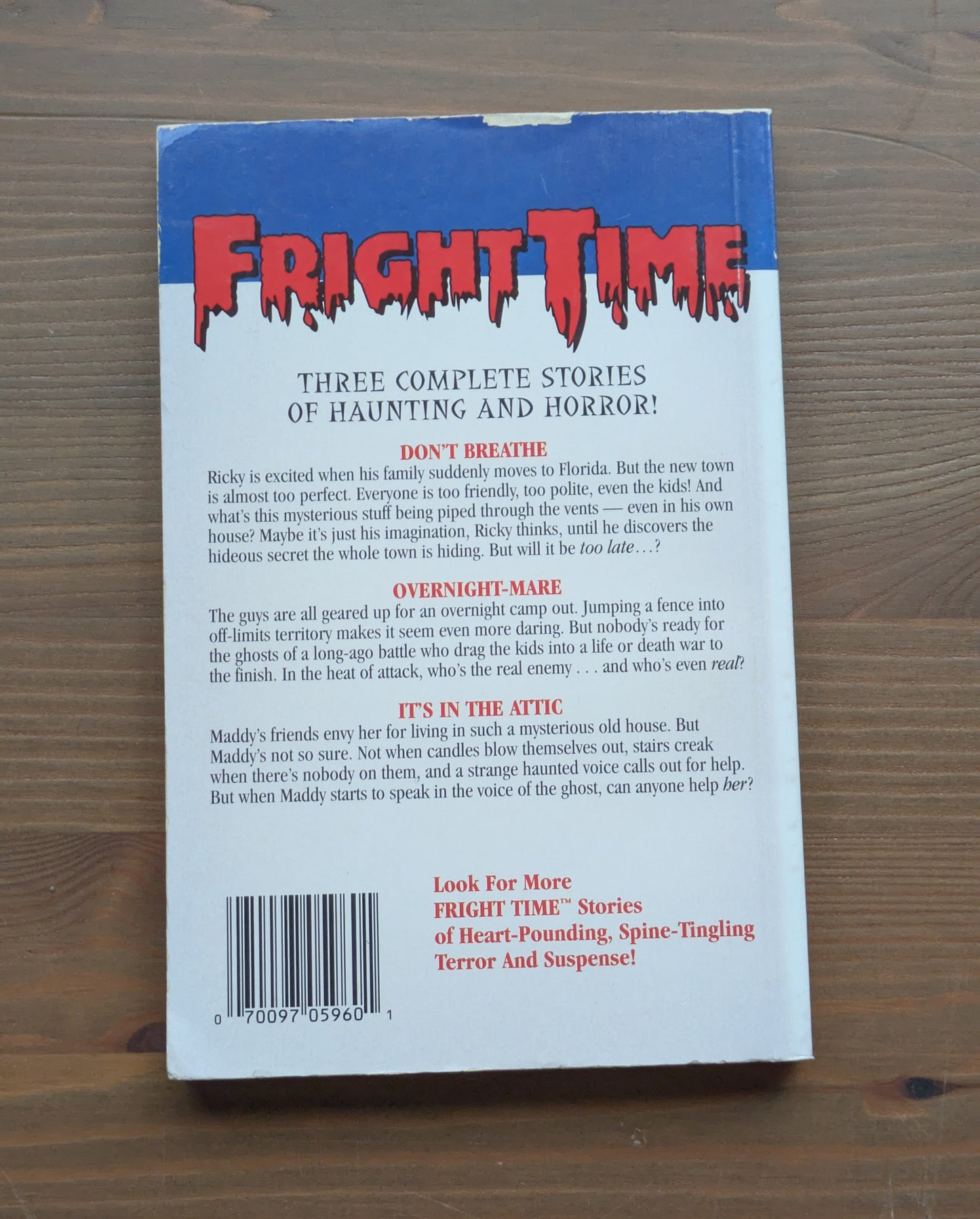 Fright Time #4 (Vintage Horror Anthology) Don't Breathe, Overnight-mare, It's in the Attic