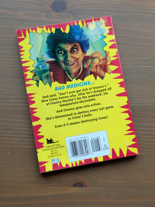 Don't Ever Get Sick at Granny's (Ghosts of Fear Street #16) by R.L. Stine, Jahnna N. Malcolm - Vintage Paperback