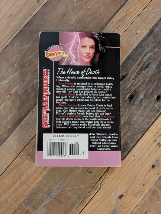 House of Death, The (SVU Thriller Editions #4) by Francine Pascal, Laurie John - Vintage Paperback