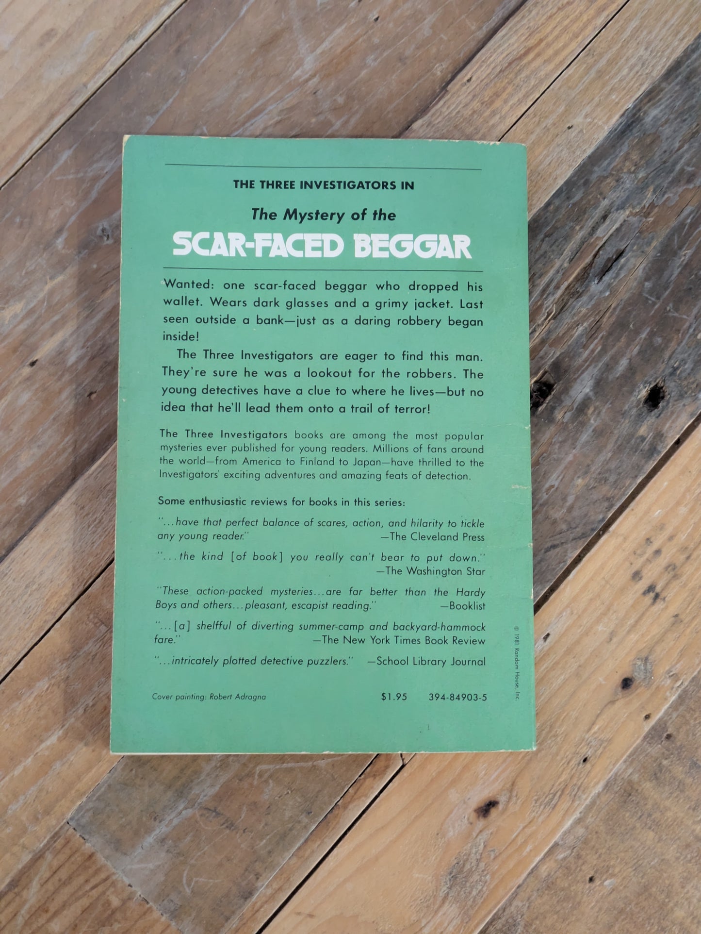 Mystery of the Scar-Faced Beggar, The (Alfred Hitchcock & Three Investigators #31) by M.V. Carey