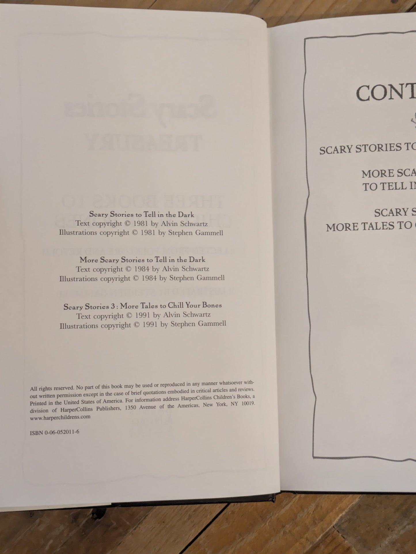 Scary Stories Treasury (Vintage Hardcover) by Alvin Schwartz, Stephen Gammell (Illustrator)