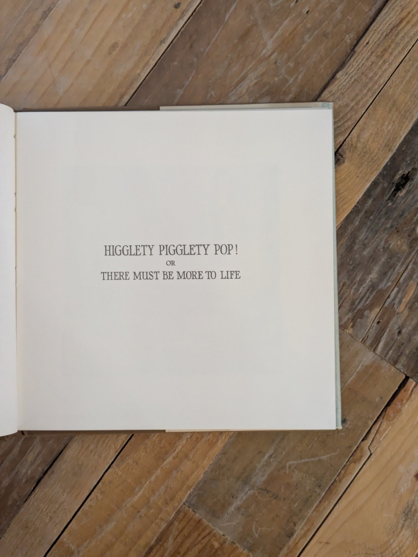 Higglety Pigglety Pop! (or There Must Be More to Life) by Maurice Sendak - Rare Vintage Hardcover