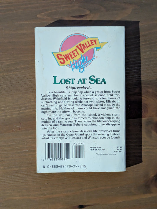 Lost at Sea (Sweet Valley High #56) by Francine Pascal (Creator), Kate William - Vintage Paperback