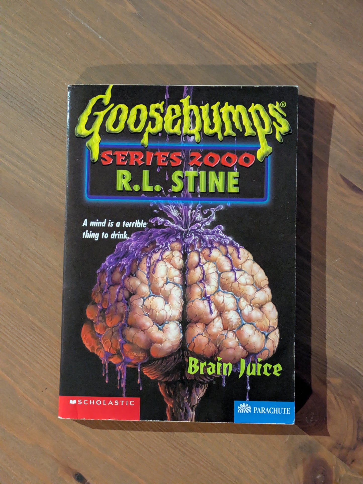 Brain Juice (Goosebumps Series 2000 #12) by RL Stine - Vintage Paperback