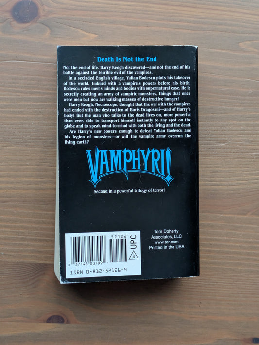 Vamphyri! (Necroscope #2) by Brian Lumley - Vintage Paperback
