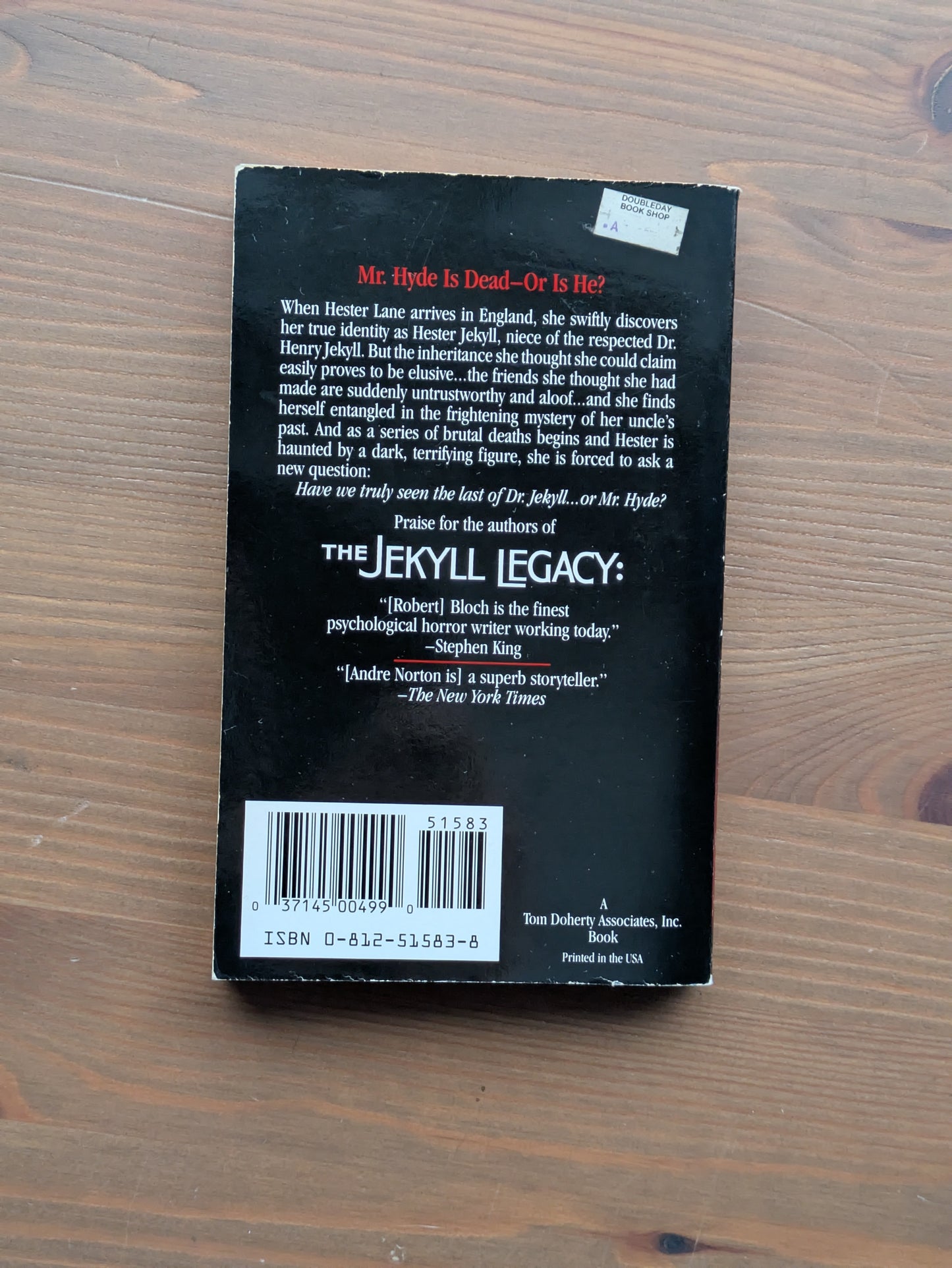 Jekyll Legacy (Vintage Paperback) by Robert Bloch, Andre Norton
