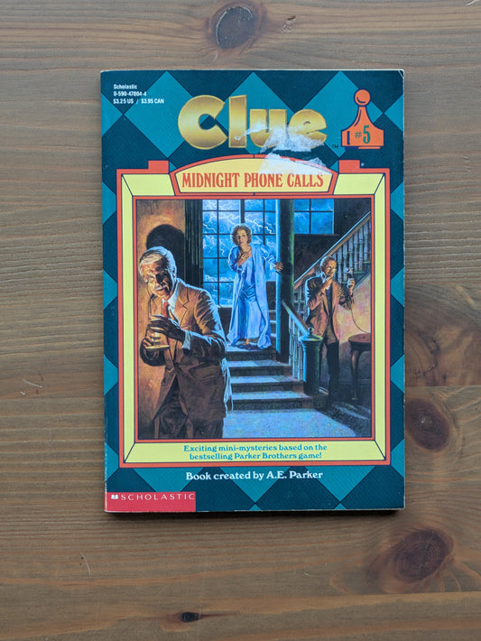 Midnight Phone Calls (Clue #5) by A.E. Parker - Vintage Paperback