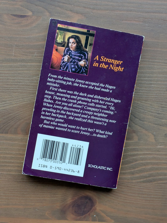 Babysitter, The (Point Horror) by R.L. Stine - Vintage Paperback