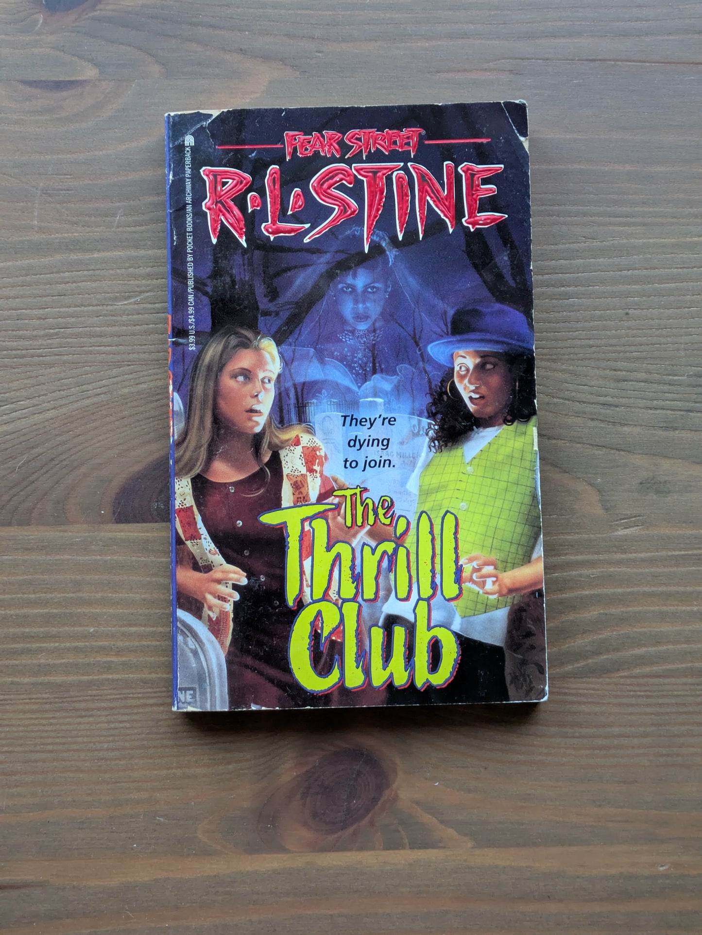 Thrill Club, The (Fear Street #24) by R.L. Stine - Vintage Paperback