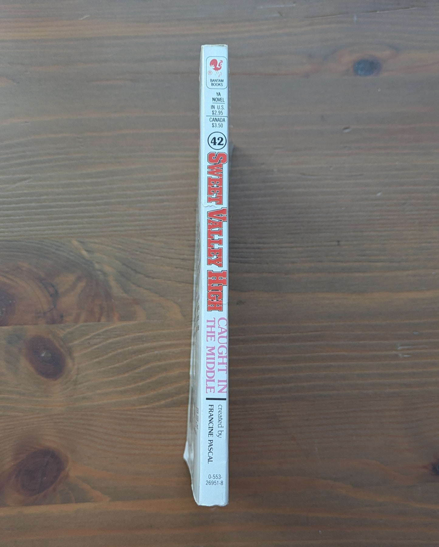 Caught in the Middle (Sweet Valley High #42) by Francine Pascal - Vintage Paperback