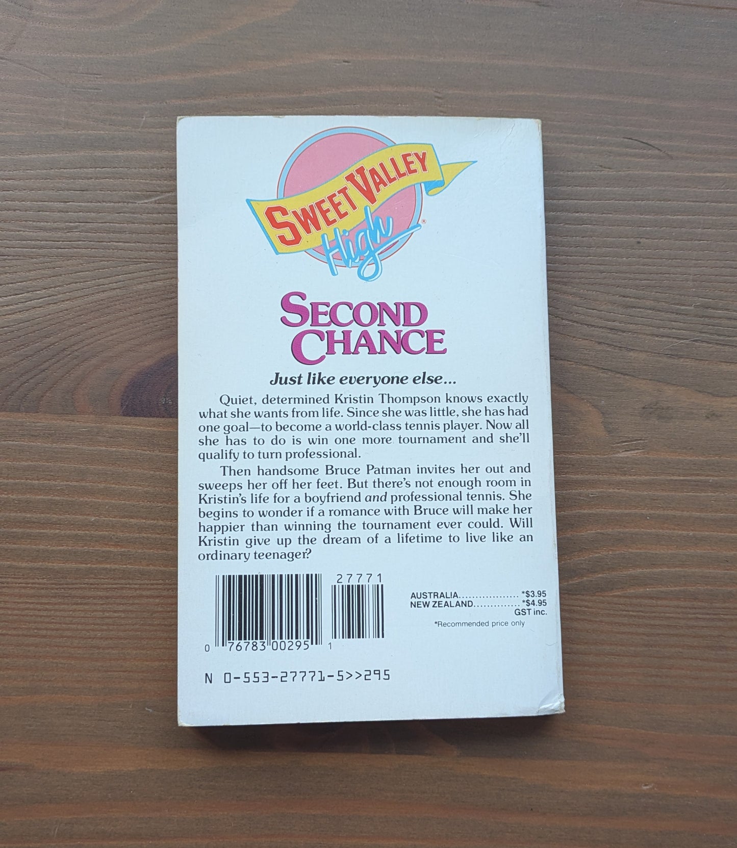 Second Chance (Sweet Valley High #53) by Francine Pascal, Kate William - Vintage Paperback