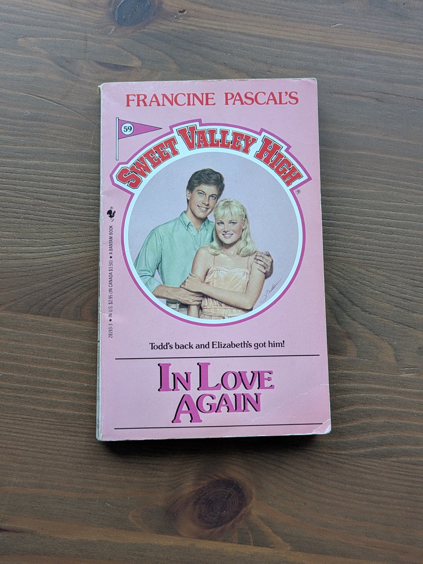 In Love Again (Sweet Valley High #59) by Francine Pascal - Vintage Paperback