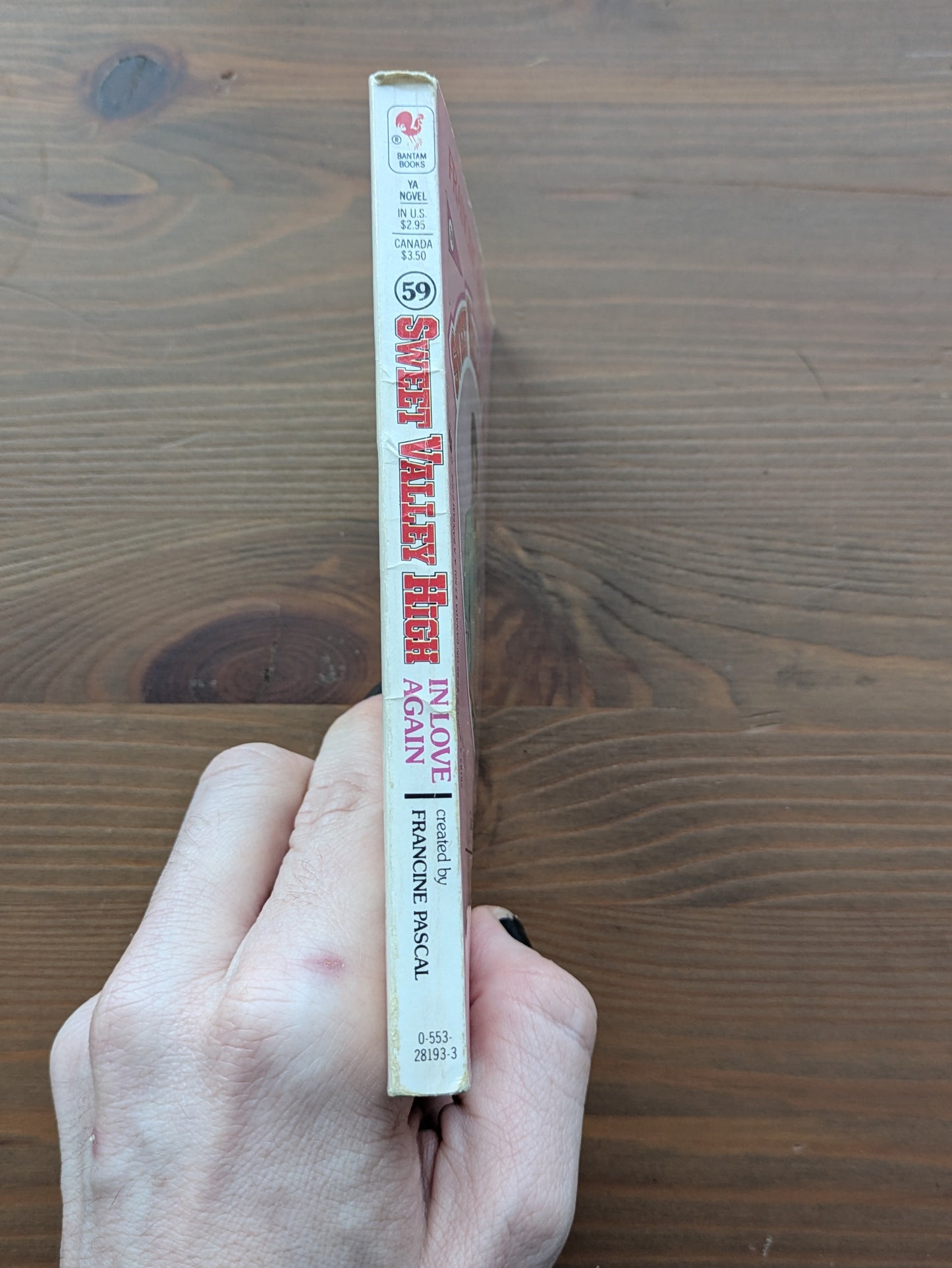 In Love Again (Sweet Valley High #59) by Francine Pascal - Vintage Paperback