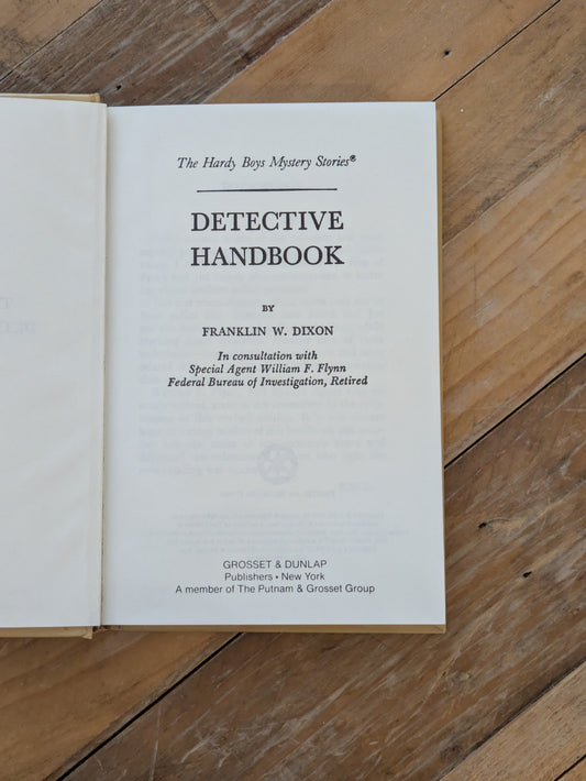 Hardy Boys Detective Handbook, The (Hardcover) by Franklin W. Dixon, D.A. Spina, William F. Flynn