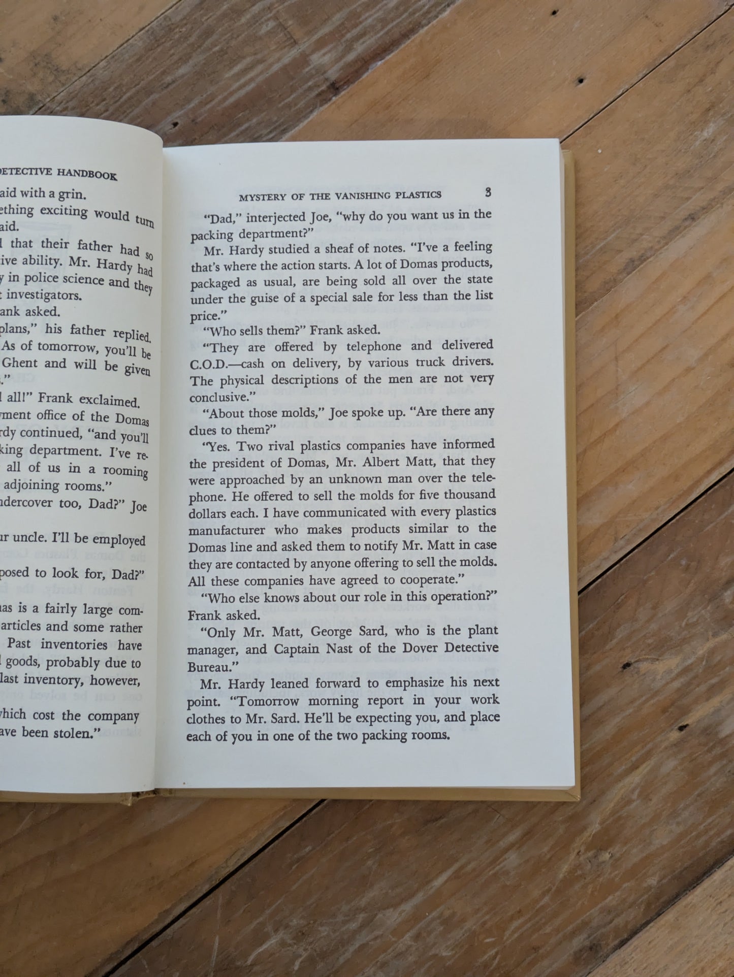 Hardy Boys Detective Handbook, The (Hardcover) by Franklin W. Dixon, D.A. Spina, William F. Flynn