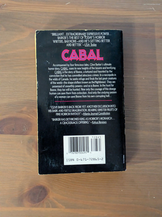 Cabal (Vintage Paperback) by Clive Barker