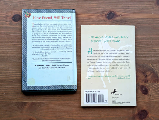 Barbara Park 2-pack Vintage Books (Kid in the Red Jacket, Mick Harte Was Here)