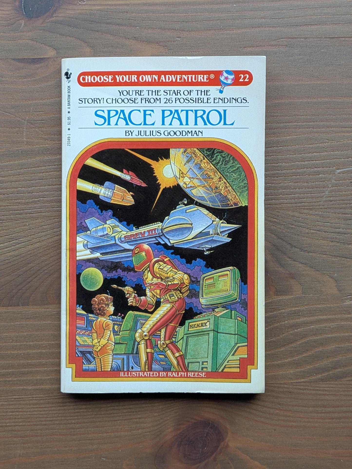 Space Patrol (Choose Your Own Adventure #22) by Julius Goodman, Ralph Reese (Illustrator) - Vintage Paperback