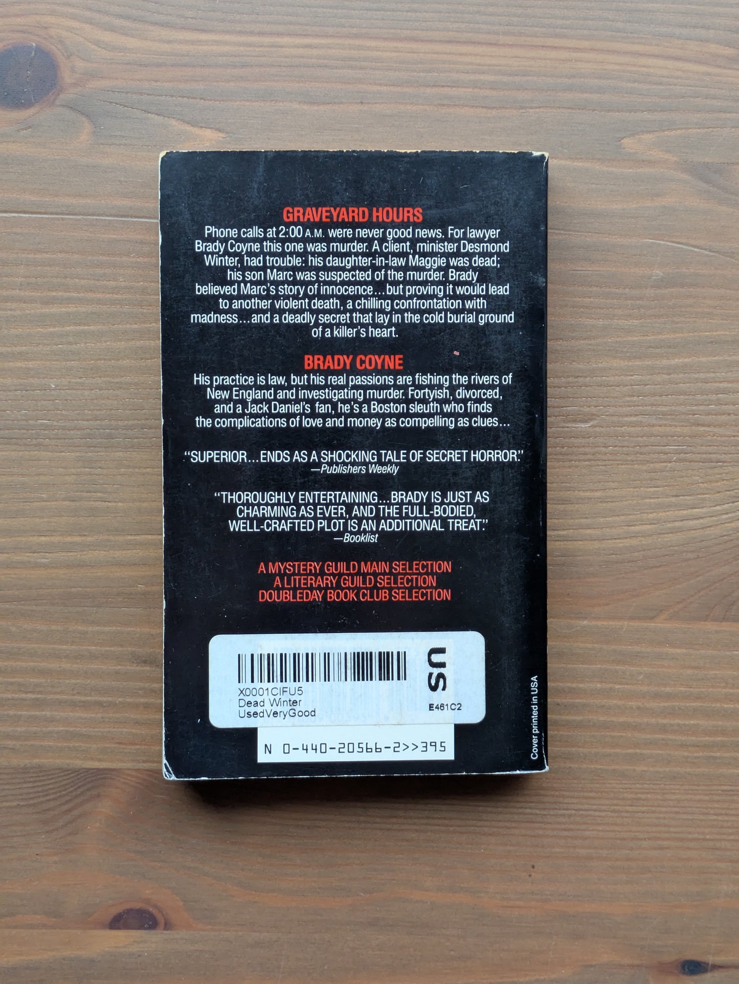 Dead Winter (Brady Coyne #8) by William G. Tapply