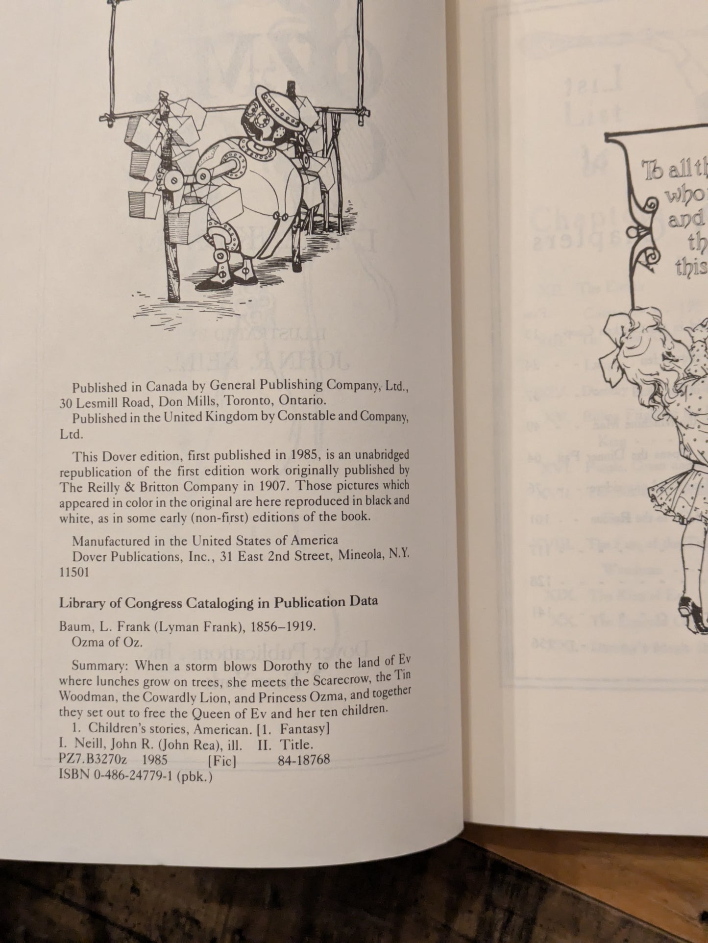 Ozma of Oz (Wizard of Oz #3) by L. Frank Baum - Vintage Paperback
