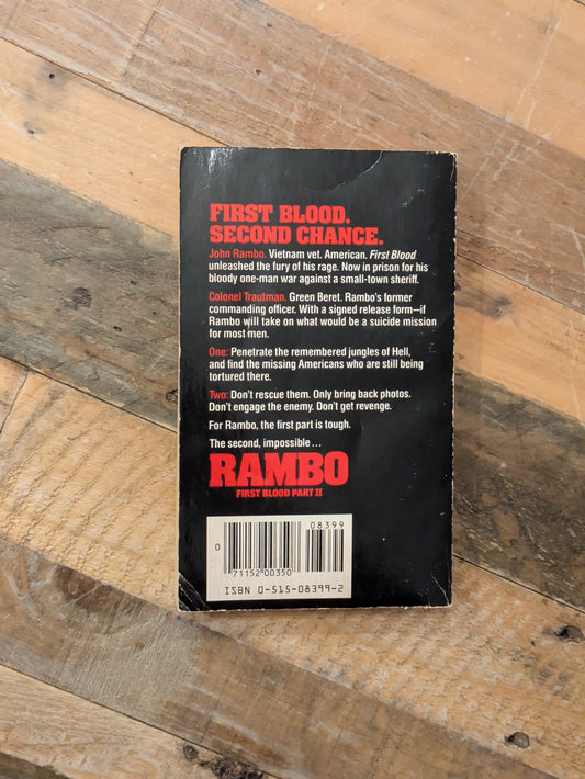 Rambo: First Blood Part II (Vintage Paperback Tie-In) by David Morrell, James Cameron, Sylvester Stallone