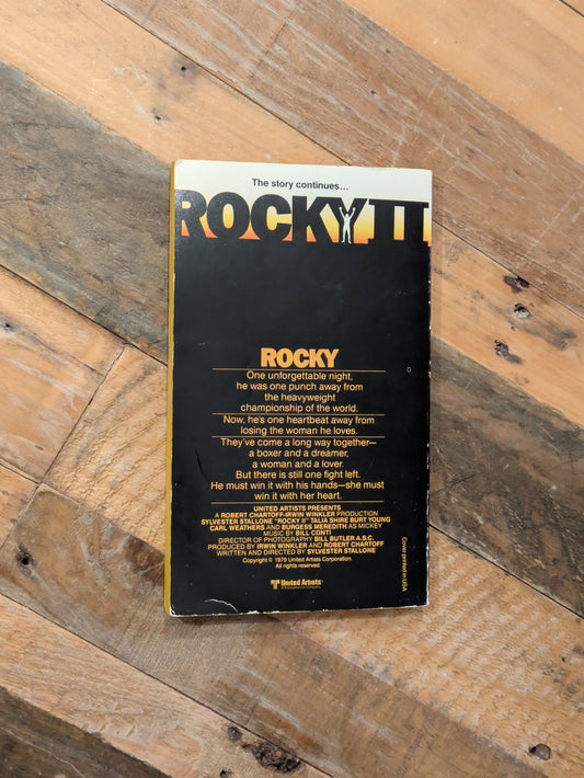 Rocky II (Tie-In Novel) by Sylvester Stallone - Vintage Paperback