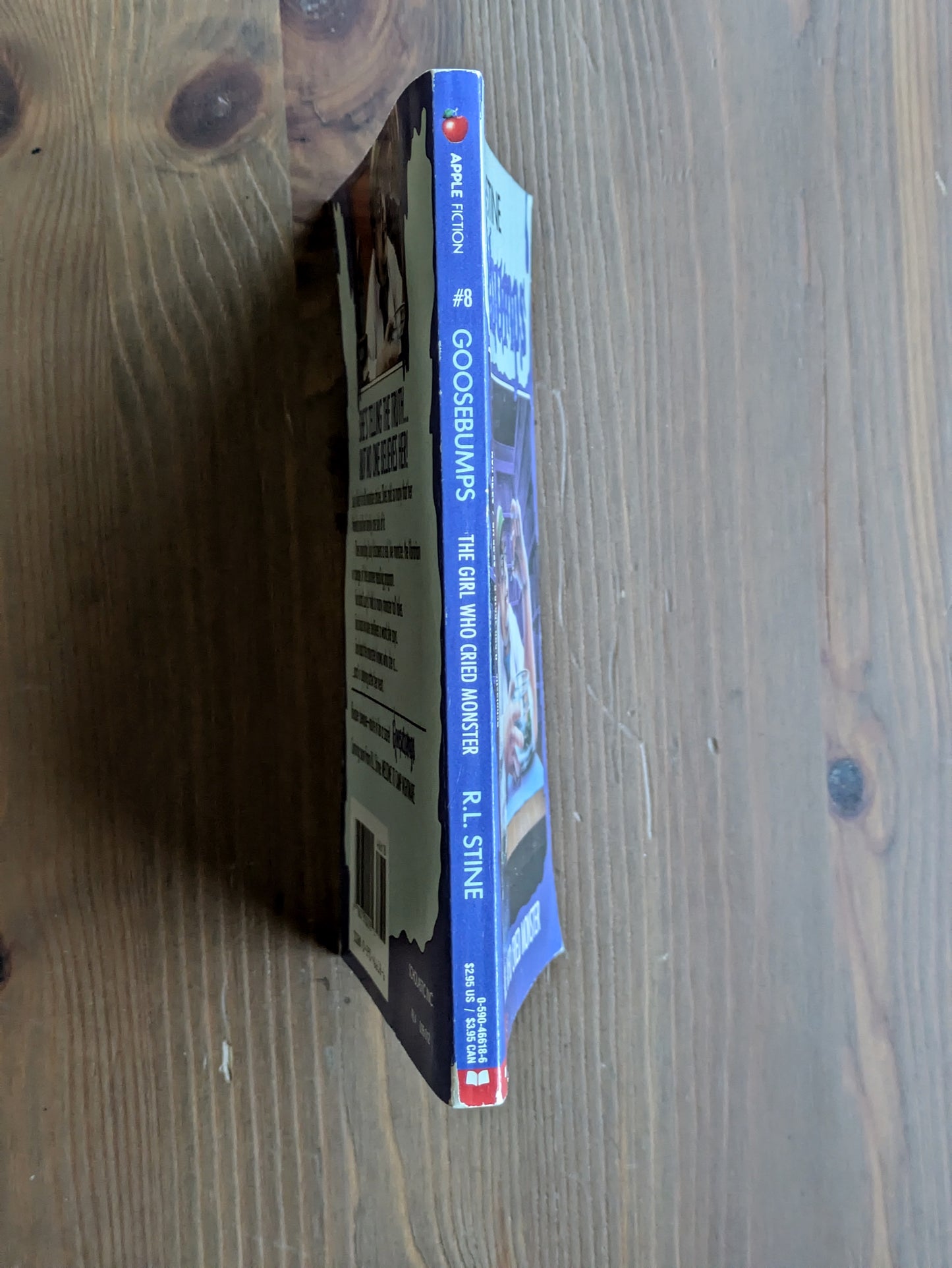 Girl Who Cried Monster, The (1st Print Goosebumps #8) by R.L. Stine - RARE Bookmark Attached