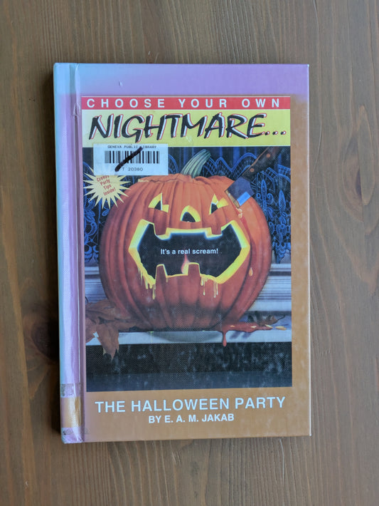 Halloween Party, The (Choose Your Own Nightmare #5) by E.A.M. Jakab - Vintage Hardcover