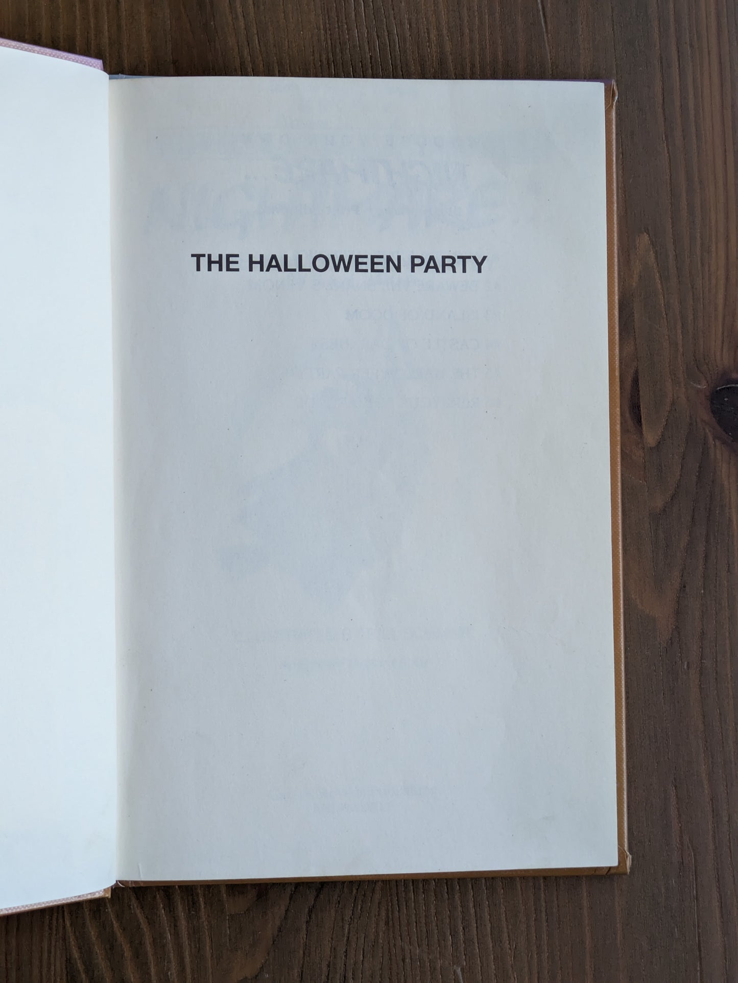 Halloween Party, The (Choose Your Own Nightmare #5) by E.A.M. Jakab - Vintage Hardcover