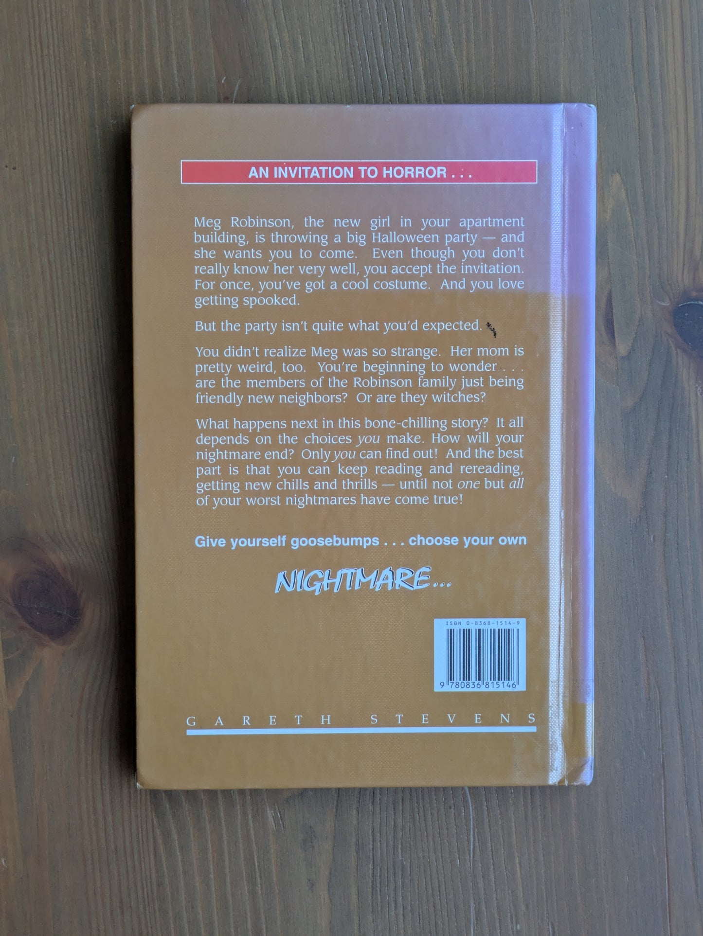 Halloween Party, The (Choose Your Own Nightmare #5) by E.A.M. Jakab - Vintage Hardcover